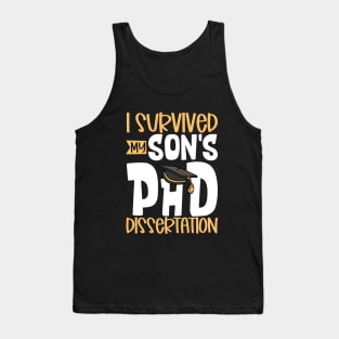 I survived my son's PhD dissertation Tank Top